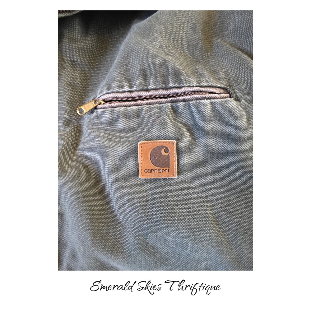 Vintage Carhartt J97 MOS Jacket Mens Medium Blanket Lined Detroit Workwear USA - Picture 2 of 12